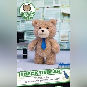 Pop Mart Ted 2 Plush Keychain Pendant Necktie Bear